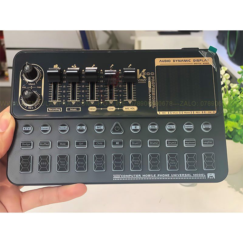 [Mã 254ELSALE giảm 7% đơn 300K] Sound Card K500 Autotune Thu Âm Livestream