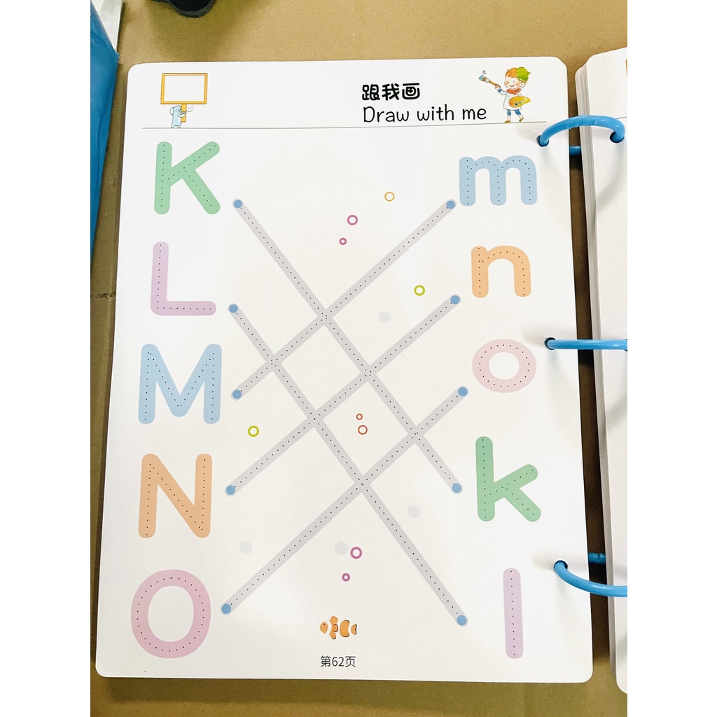 Đồ chơi Giáo dục Montessori tập viết vẽ xóa được kèm bút viết cho bé từ 2 - 6 tuổi