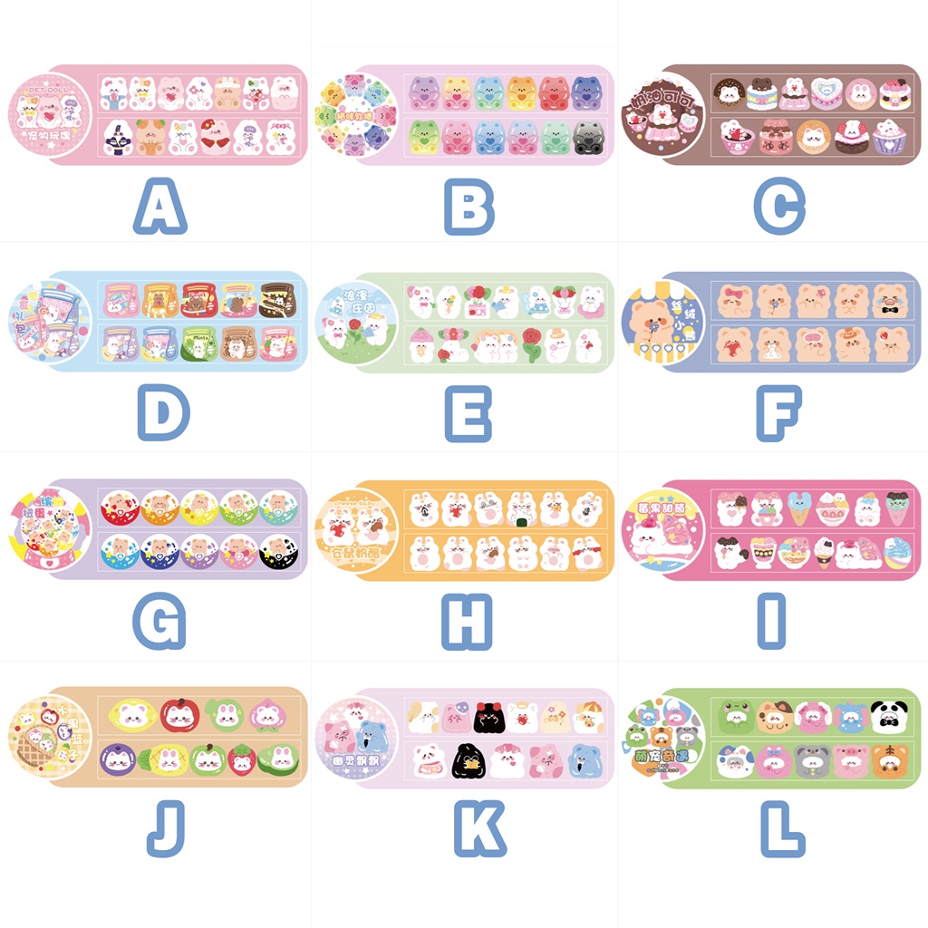 Flowertree 1 Cuộn Sticker Dán Trang Trí Sổ Lưu Niệm