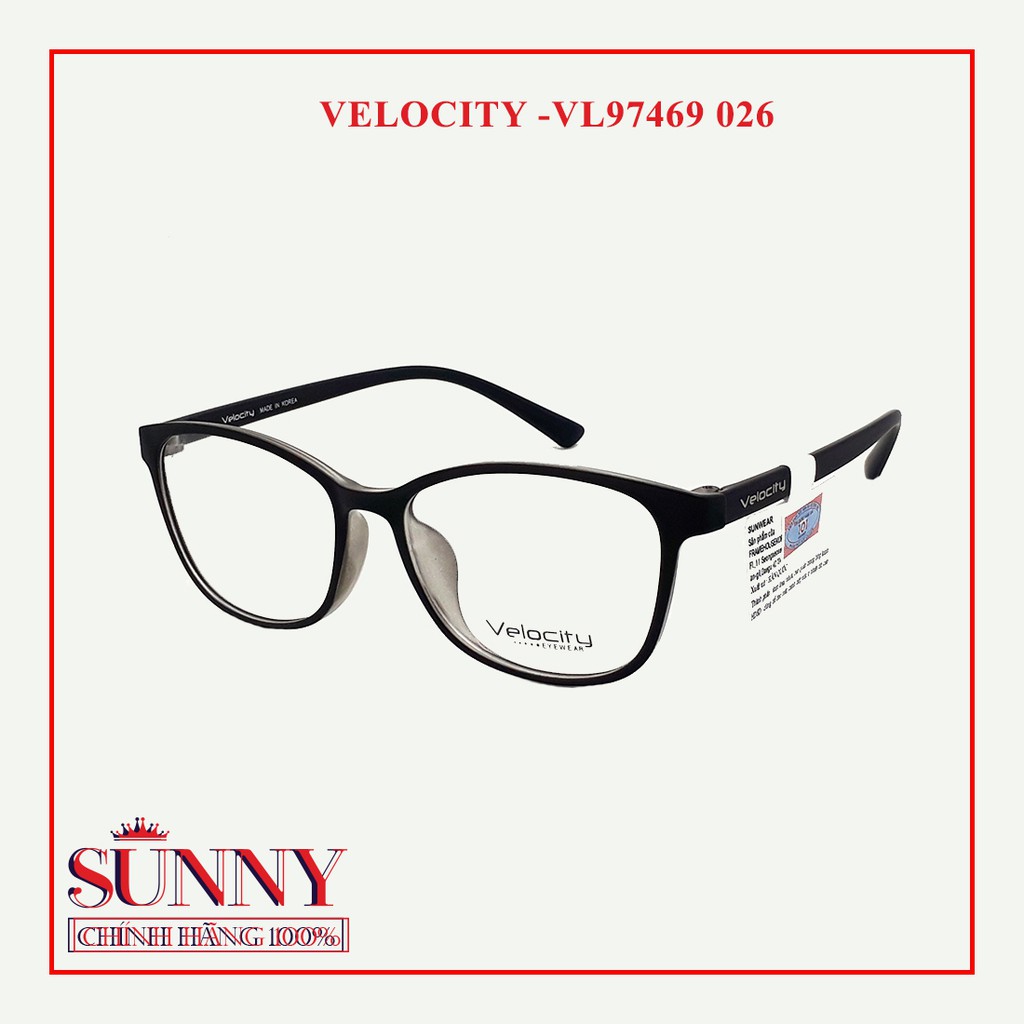 Gọng kính nam nữ thời trang Velocity 0VL974690 nhiều màu chính hãng, thiết kế dễ đeo bảo vệ mắt