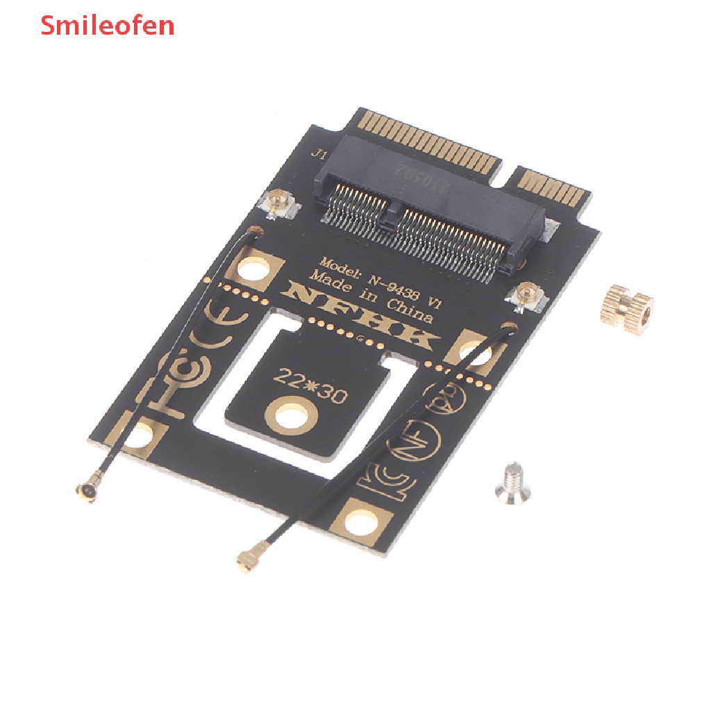 Bộ Chuyển Đổi PCI-E (Smileofen) M.2 NGFF Sang Mini PCI-E (PCIe + USB) Cho Wifi Bluetooth Không Dây Wlan Mới