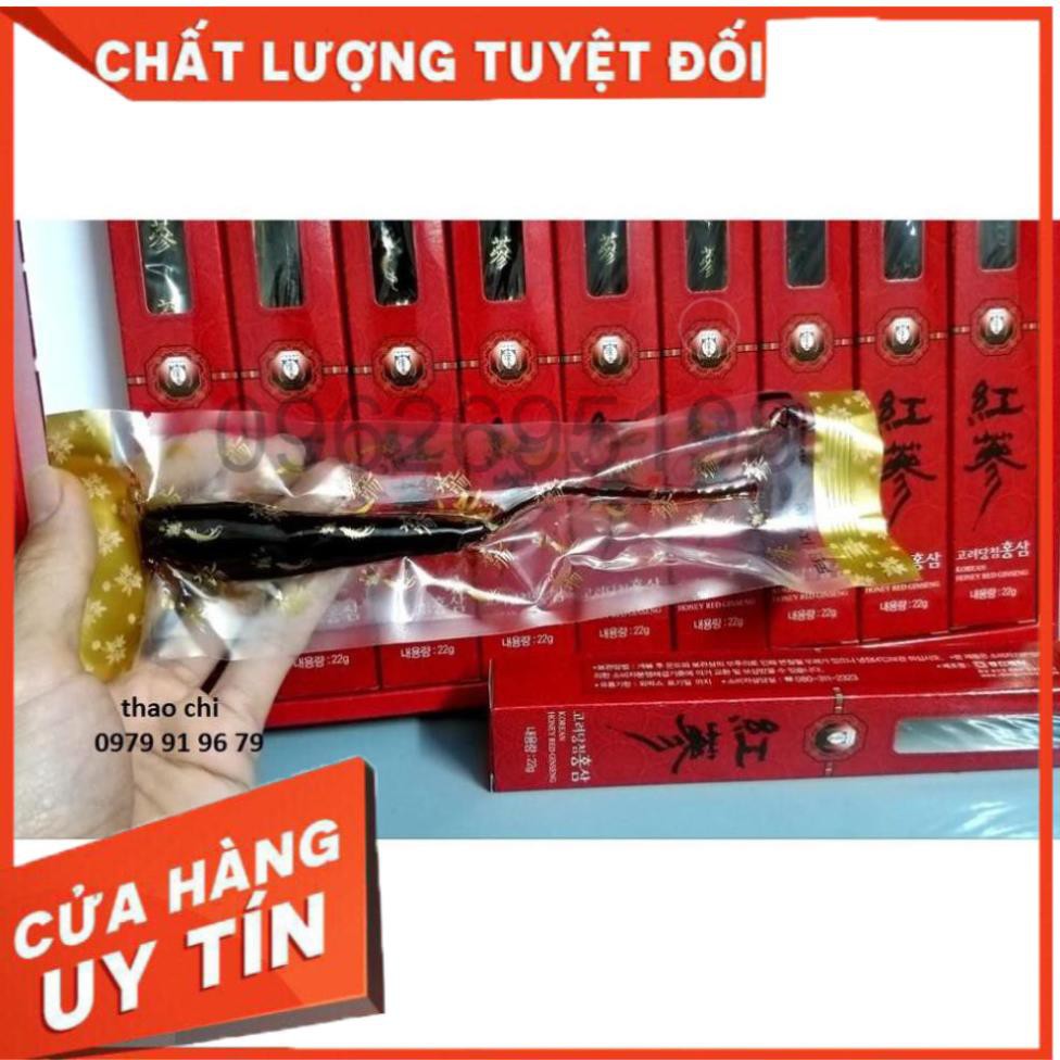 Hồng Sâm 6 Năm Tẩm Mật Ong Nguyên Chất Hàn Quốc, Hộp 10 củ