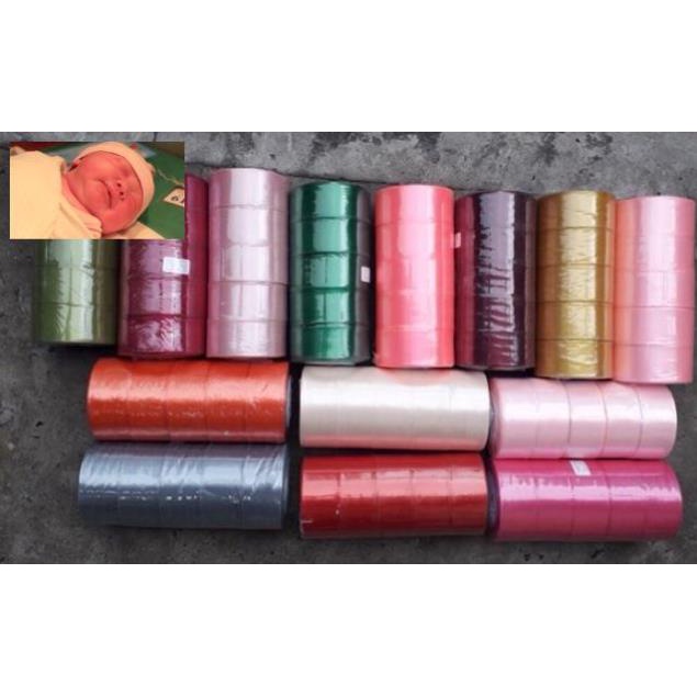 Cuộn duy băng vải lụa khổ 1cm,2cm,4cm hàng sẵn