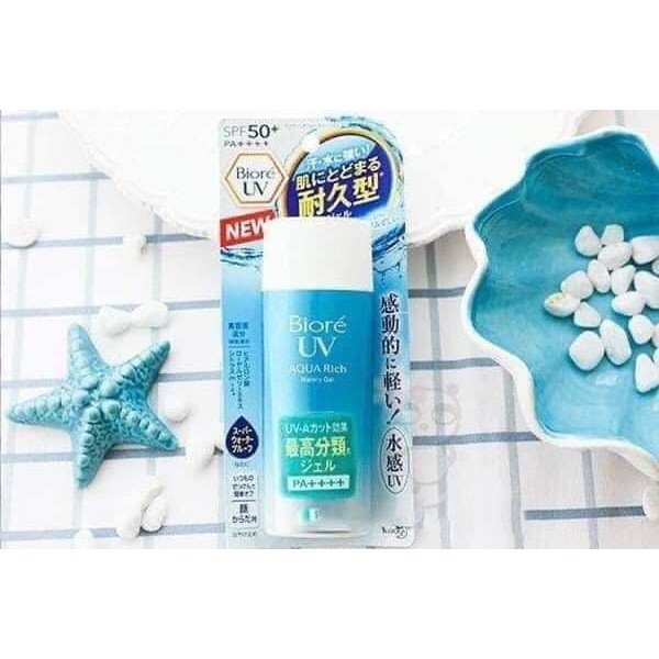 Gel Chống Nắng Màng Nước Dưỡng Ẩm Bioré UV Aqua Rich Watery Gel SPF50+/PA++++ 90ml