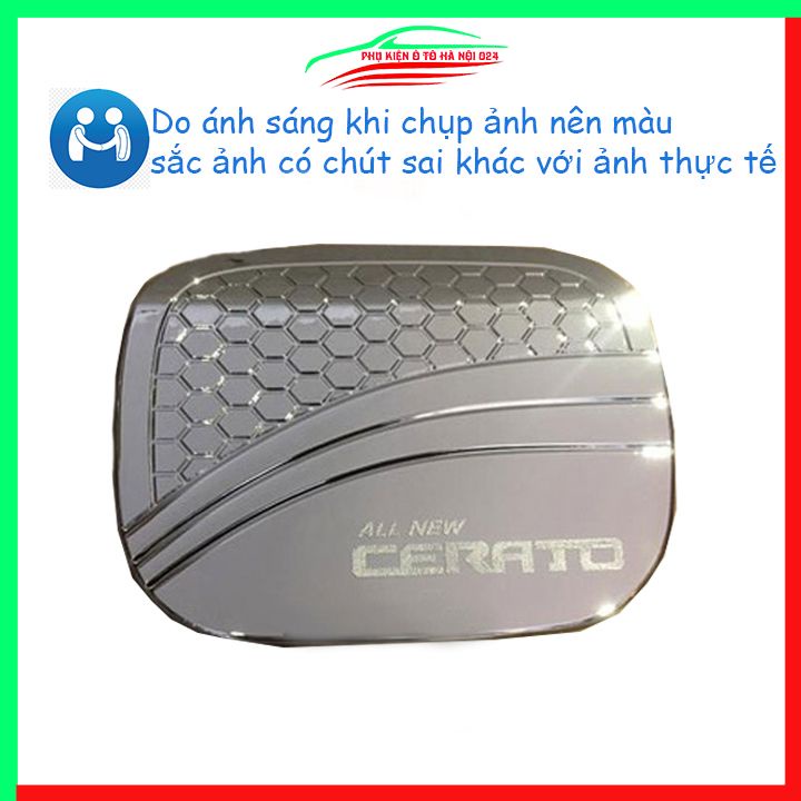 Ốp nắp xăng Cerato 2019-2023 mạ crom bảo vệ chống trầy trang trí ô tô