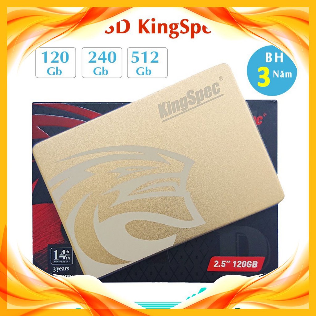 Ổ Cứng SSD KINGSPEC 120GB 240GB - Hàng chính hãng Mai Hoàng