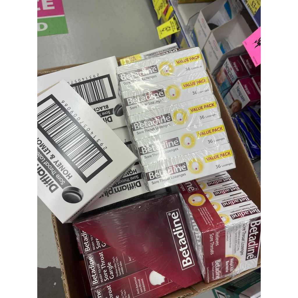 VIÊN NGẬM HO BETADINE SORE THROAT LOZENGES