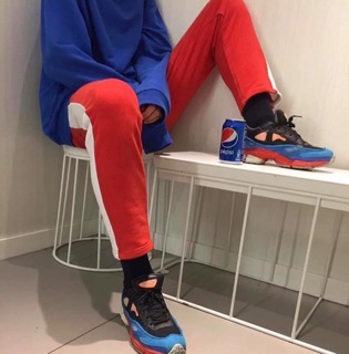 Stripped pants - Quần 1 sọc trắng - Đỏ