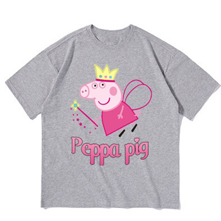 Áo thun bé gái form rộng in hình PEPPA PIG - ATBG01