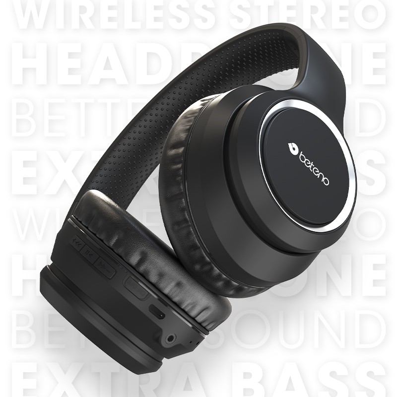 Tai nghe chụp tai bluetooth tai nghe chùm đầu không dây cho điện thoại máy tính BETENO BH189 Headphone chính hãng