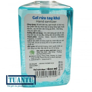 GEL RỬA TAY KHÔ SPCA 600ML - S.P.CA