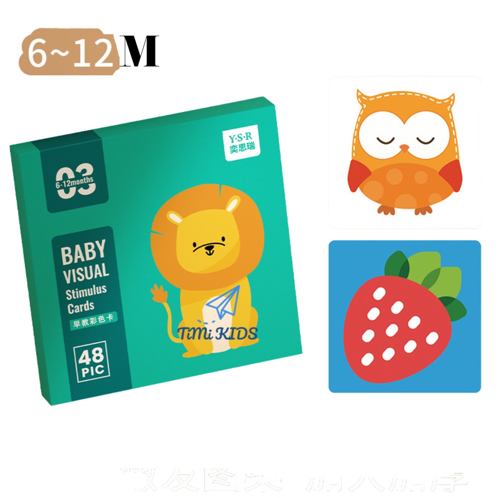 Thẻ kích thích thị giác Montessori cho trẻ từ 0-36 tháng phát triển toàn diện dạng FLASHCARDS