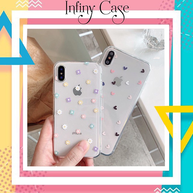 Ốp lưng iphone in hình Hoa Tim 6 6S 6Plus 6S Plus 7 8 7Plus 8Plus X XSMax 11 11 Pro 11 ProMax - Infinity Case M444