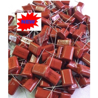 Set 10 con Tụ CBB22 630V105J, P= 20mm hàng đẹp chân dài; mới đẹp; bóc hộp