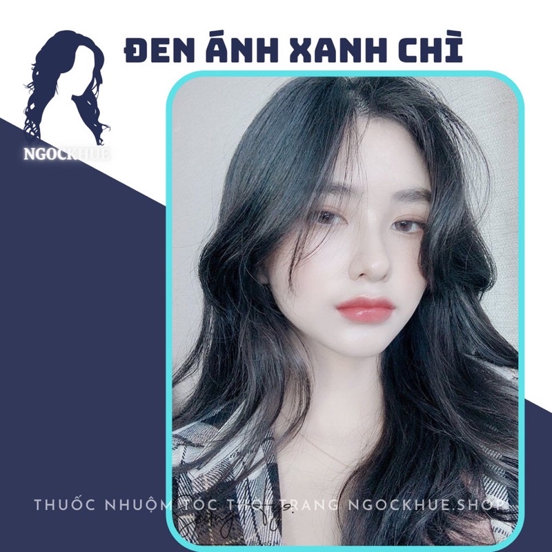 thuốc nhuộm tóc đen ánh xanh chì