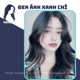thuốc nhuộm tóc đen ánh xanh chì