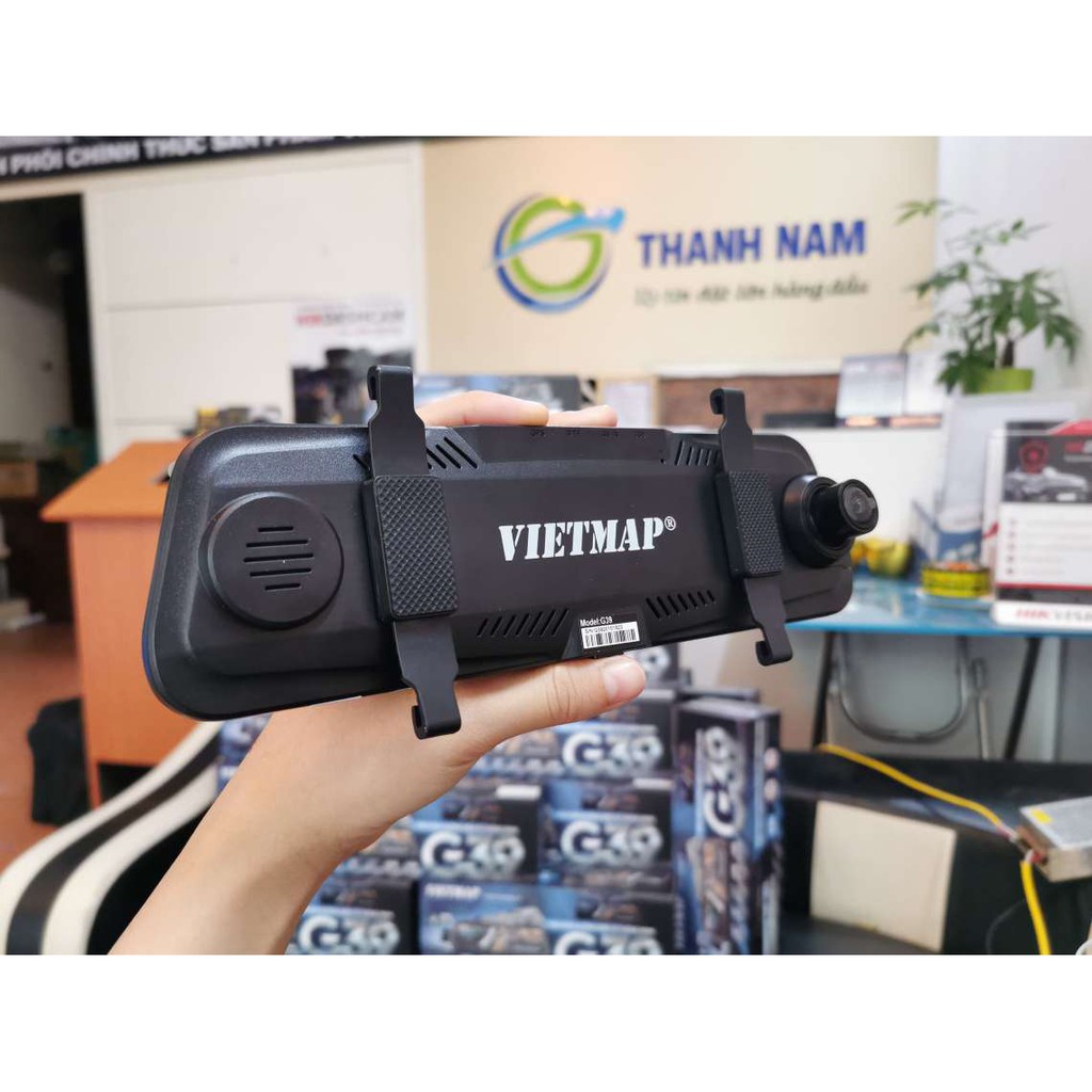 Camera hành trình Vietmap G39 màn hình 9.66 inch tràn viền,Tặng thẻ 64G, Xem tải video trên điện thoại