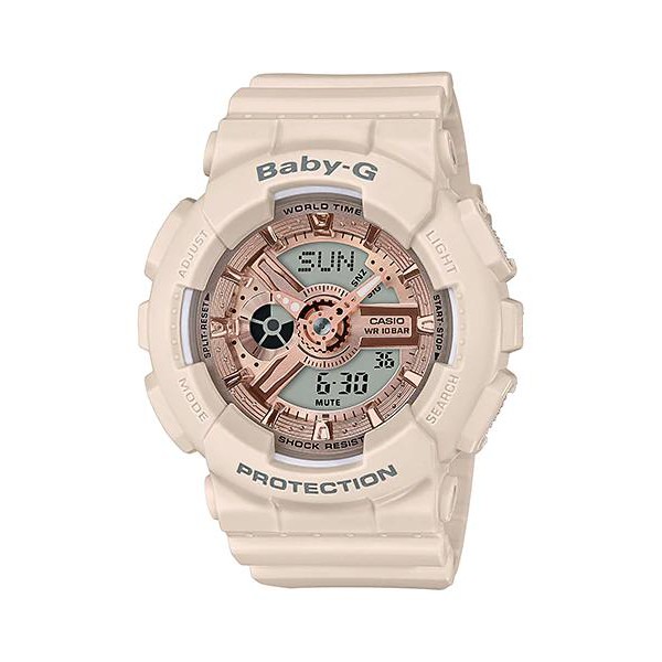 Đồng Hồ Casio Nữ dây nhựa BABY-G BA-110CP-4ADR Chính Hãng