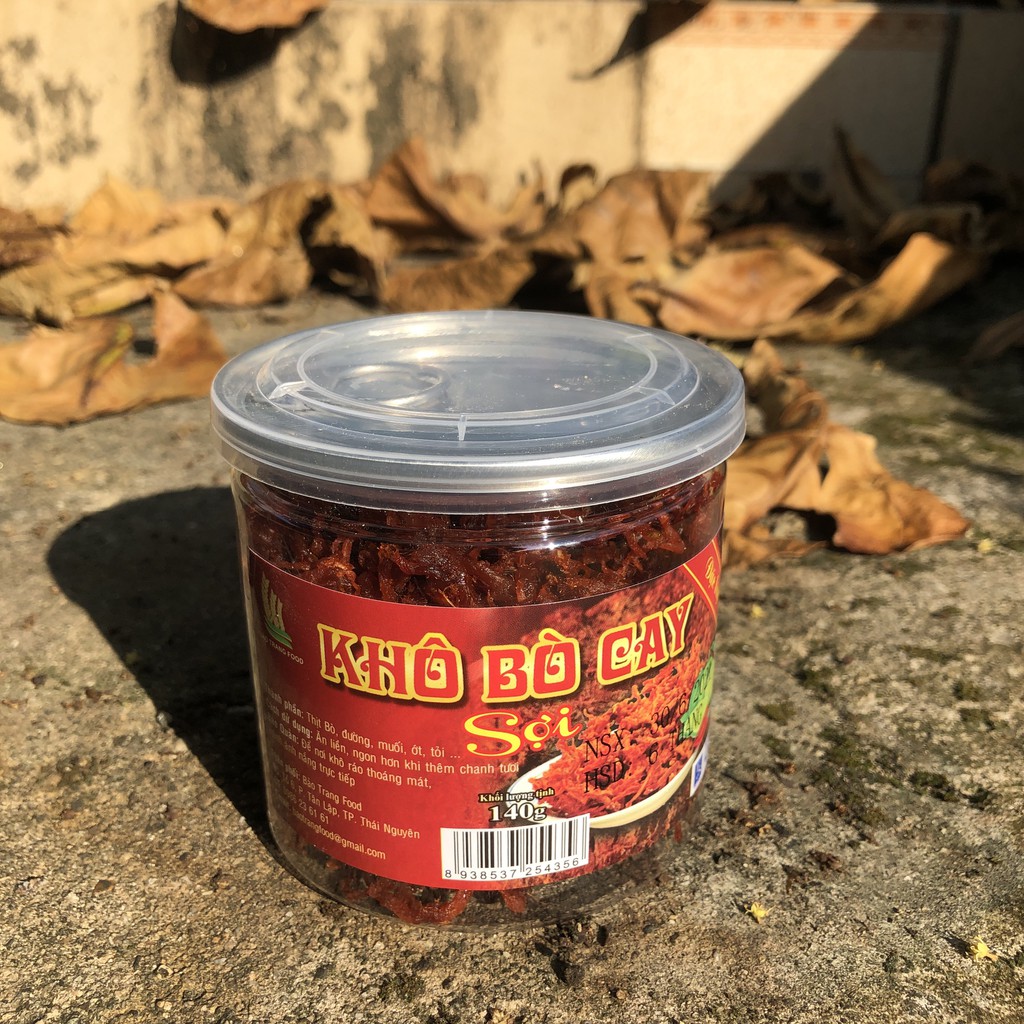Khô bò sợi hàng ngon loại hũ pet 140g IMIN FOOD khô bò cay sợi siêu ngon Thế Giới Đồ Ăn Vặt NHÀ LÀM | BigBuy360 - bigbuy360.vn