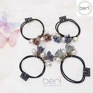 Cột tóc hoa ngọc trai Hàn Quốc BERI (đỏ) - CT015