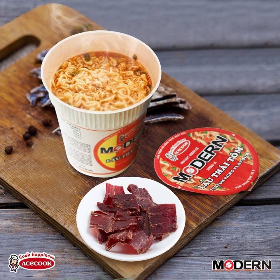 Mì tôm Modern cốc - Lẩu thái tôm - Acecook 67g