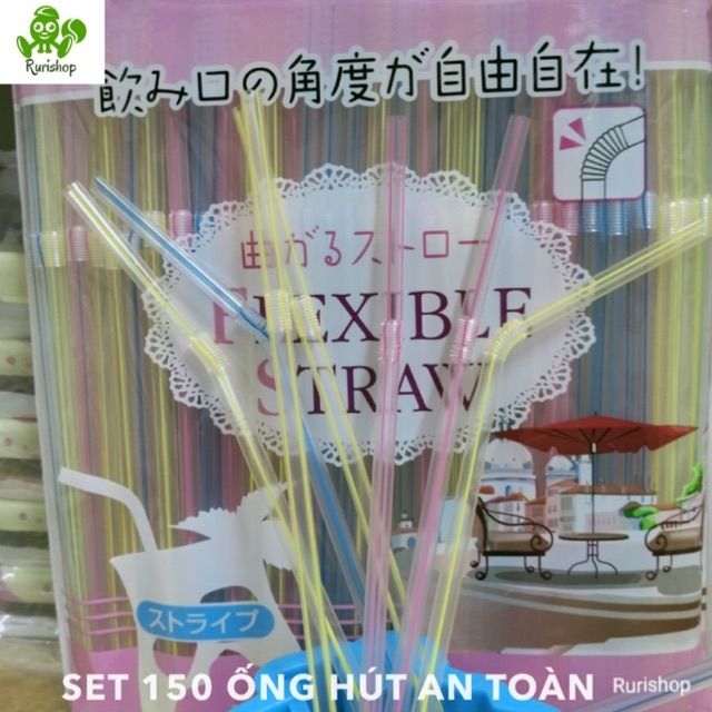 Set 120, 150 ống hút an toàn Nhật Bản/set 30 ống hút giấy
