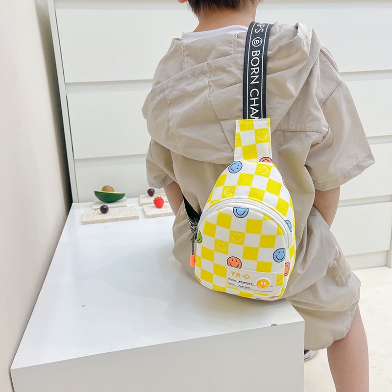 Túi Đeo Chéo Hình Mặt Cười Dễ Thương Cho Bé