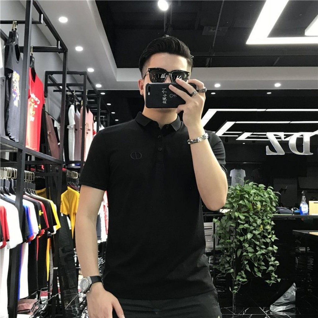 Áo POLO Nam Cao Cấp vải cotton cá sấu form chuẩn có thêu Logo ngực - T4