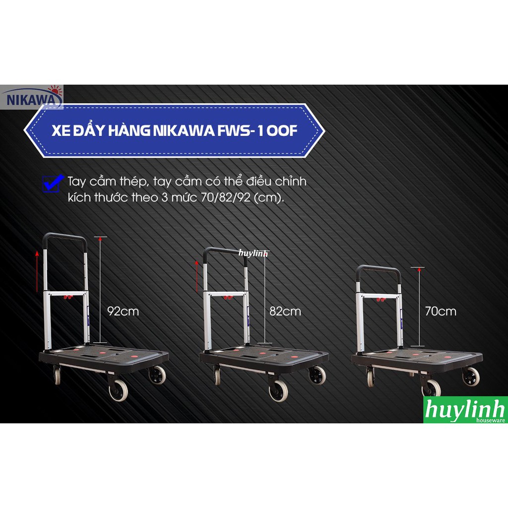 Xe đẩy hàng Nikawa 100kg FWS-100F