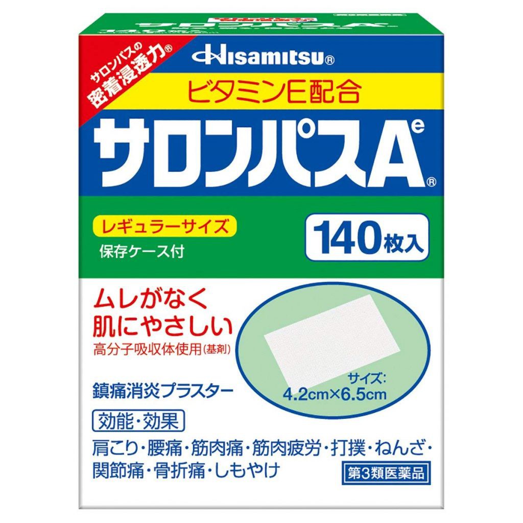 Cao dán Salonpas Hisamitsu Nhật Bản 140 miếng Chính Hãng