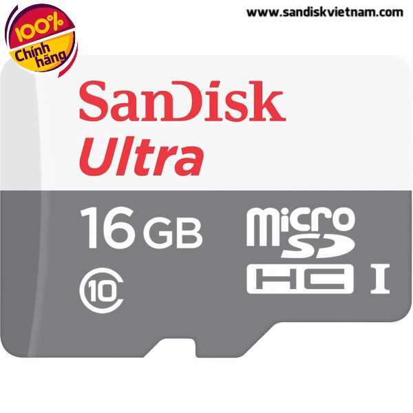 THẺ NHỚ SANDISK ULTRA MICROSDHC UHS-I 16GB