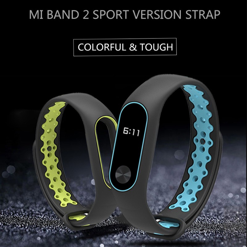 Dây Đeo Silicon Thay Thế Cho Đồng Hồ Thông Minh Xiaomi Mi Band 2