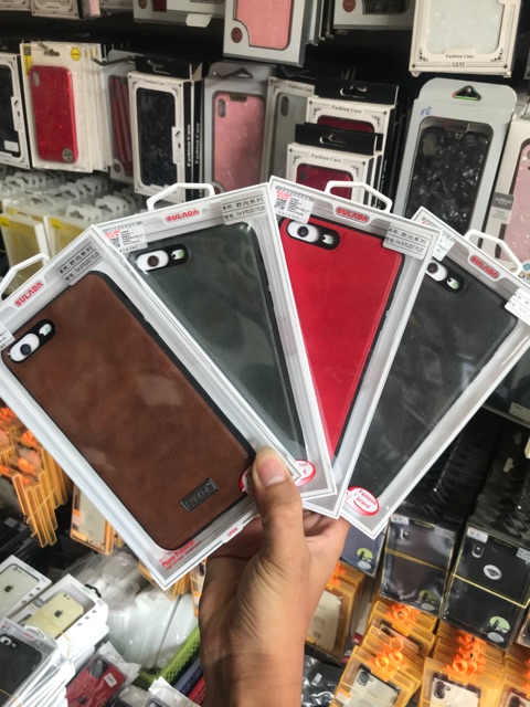 Ốp sulada Da viền đen IPhone 8 Plus / 7 plus siêu đẹp