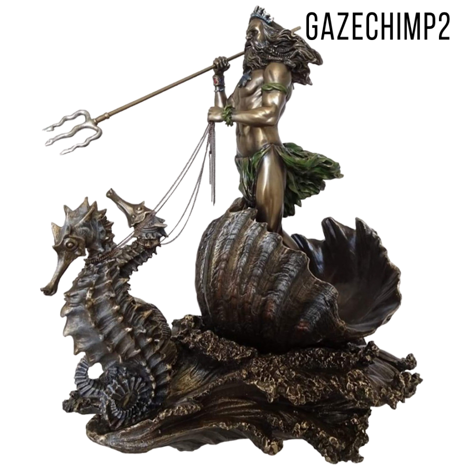 Mô Hình Cá Ngựa Điêu Khắc Kiểu Hy Lạp Cổ Điển Gazechimp2