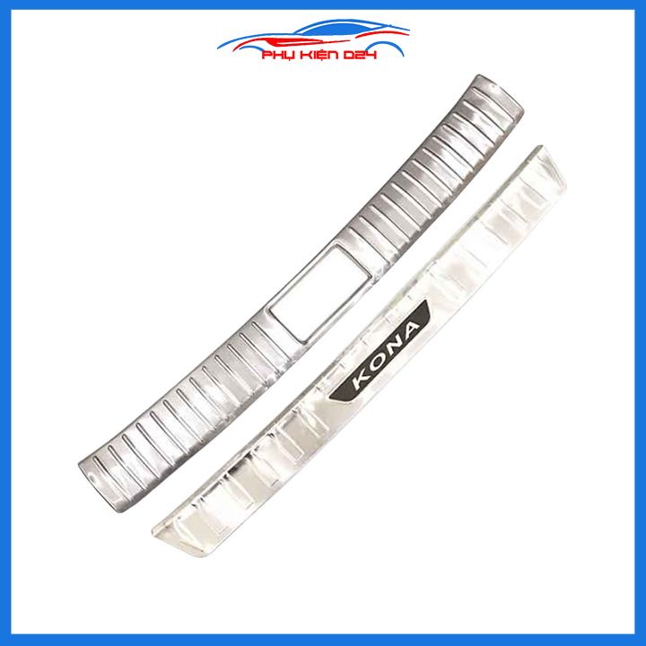 Ốp chống trầy cốp Kona 2018-2019-2020-20221-2022 inox sáng bóng bảo vệ xe chống va đập