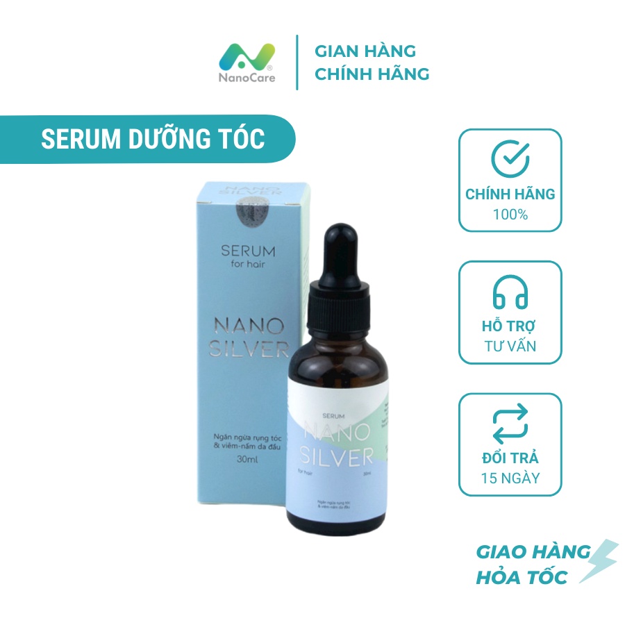 Serum Dưỡng Tóc Nano Silver 30mL, kích thích mọc tóc