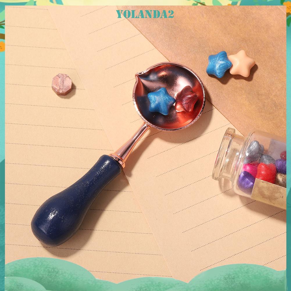 Muỗng Đun Sáp Tay Cầm Gỗ Tiện Dụng