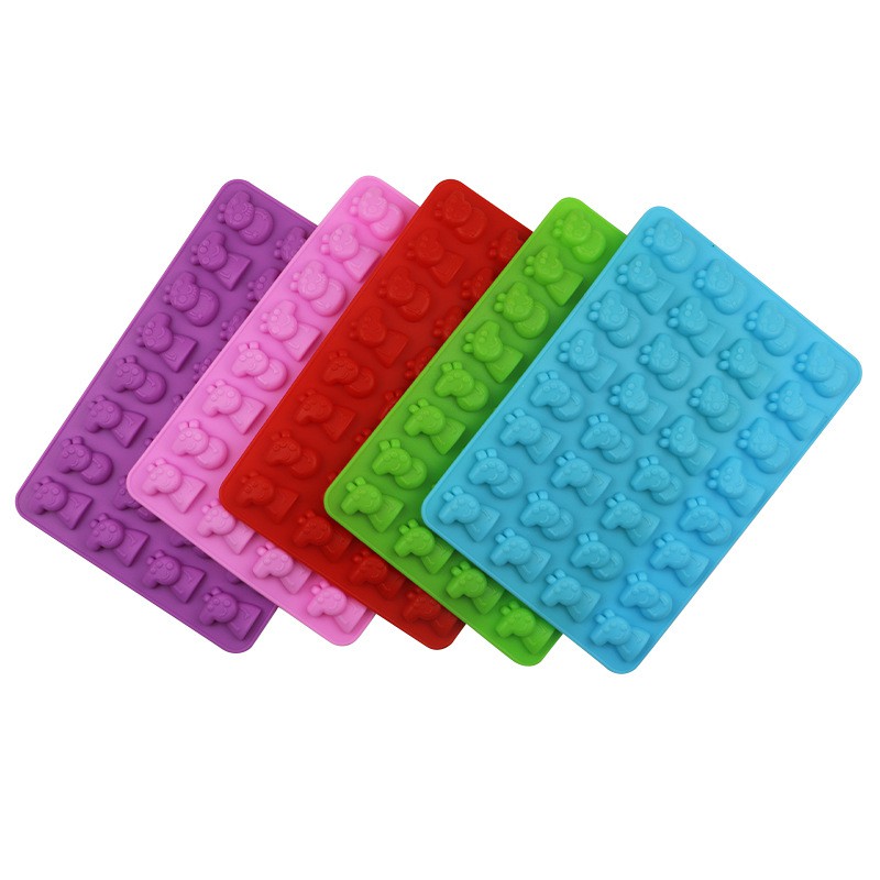SG - Khuôn silicon đổ socola kẹo dẻo chip chip, làm thạch rau câu hình heo peppa