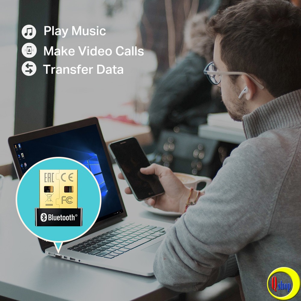 USB Bluetooth 4.0 TP-Link UB400 dùng cho máy tính, chính hãng