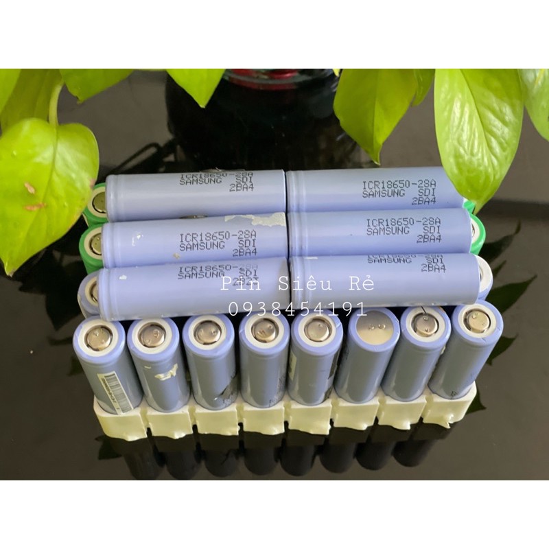 Pin SamSung 22P: Nội trở: 25-28 DL: 1900-2200maH, Xả 12A