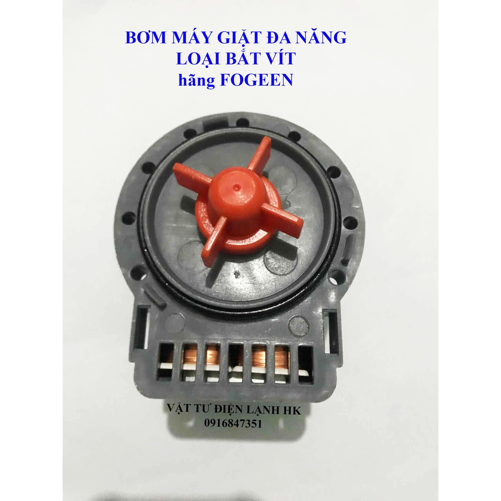 Bơm xả máy giặt cửa ngang đa năng FOGEEN - Loại cài - bắt vít (chọn đúng loại khi đặt hàng)