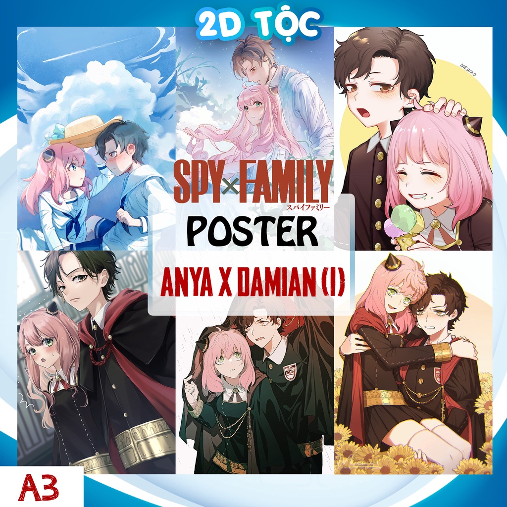 Tranh Poster A3 Anya Damian (1) Anime Manga Spy X Family Chất Liệu Giấy Cao  Cấp - 2D Tộc Shop | Shopee Việt Nam
