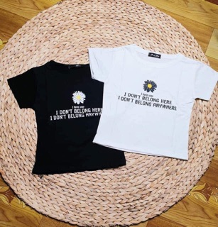 Áo croptop nữ hoa cúc H&S