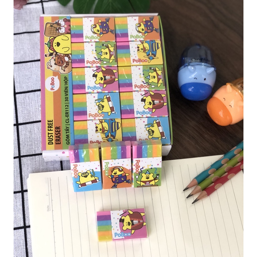 Tẩy gôm hình trái cây - hình cầu vòng - siêu sạch Classmate Nano - ER05FR/ER112 - vpp Quế Anh
