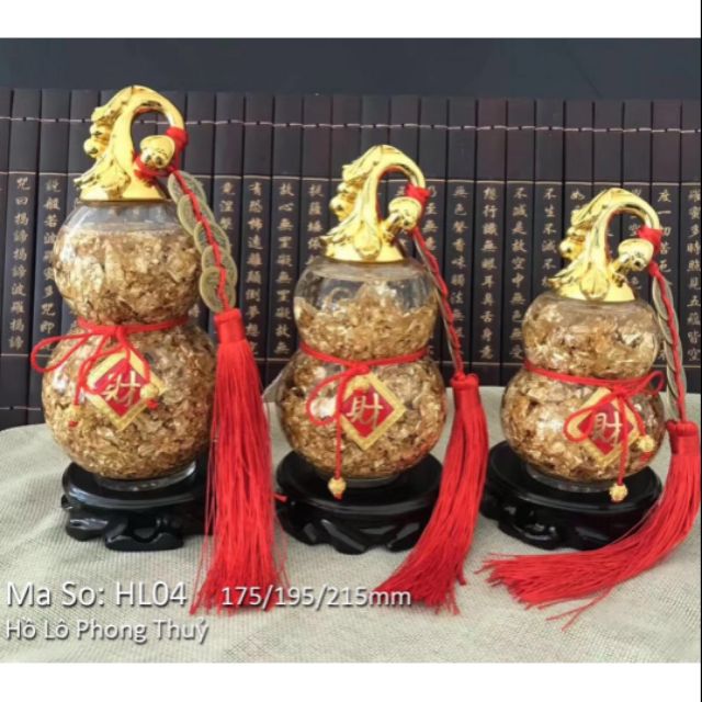 Hồ lô vàng kim Bảo Tài lộc ngân lượng thỏi vàng phong thủy tài lộc