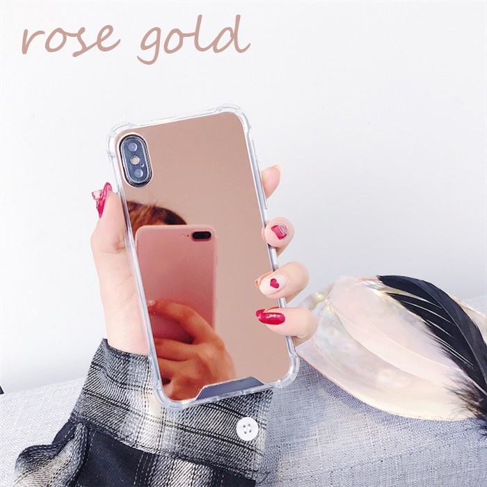Ốp điện thoại tráng gương silicon cho iPhone 6 7 8 plus XR XS max 11 pro