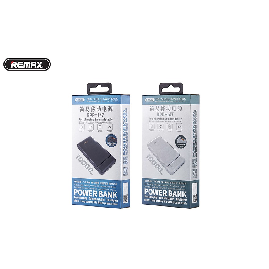 [Mã ELMALL8 giảm 8% đơn 500K] Sạc dự phòng Remax 10000mAh RPP147 | BigBuy360 - bigbuy360.vn