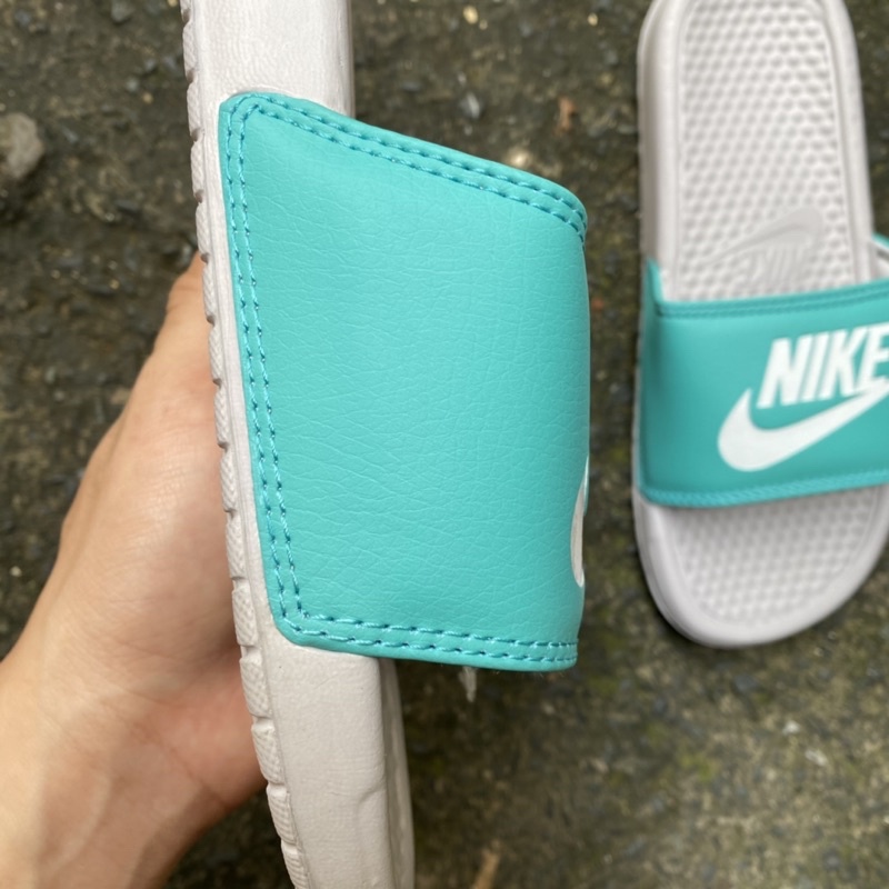 dép quai ngang nike-màu xanh nam nữ hàng đẹp kèm hộp