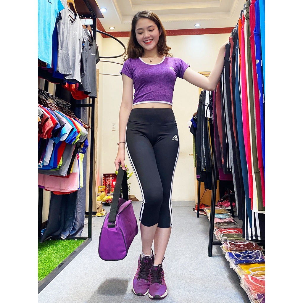 Tổng Hợp Set Bộ Quần Lửng Áo Croptop Đồ Đi Tập Gym, Yoga, Aerobic Zumba Hàng Xuất Khẩu Đẹp Dành Cho Nữ Đang Giảm Giá