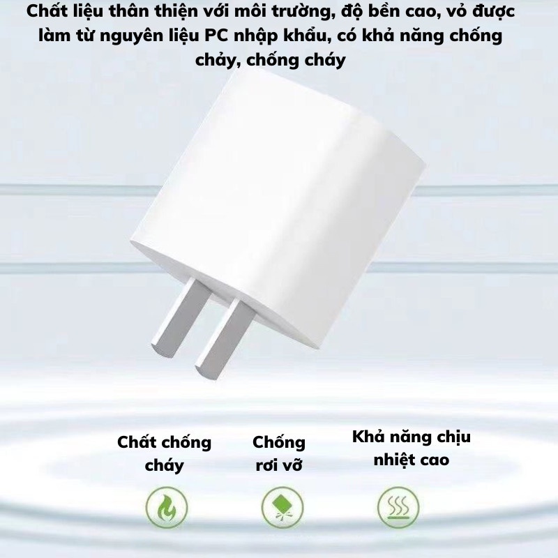 Củ Sạc Nhanh Sạc 20W Và Cáp Sạc Cho Điện Thoại Và Máy Tính Bảng Tiết Kiệm Thời Gian Titan Store